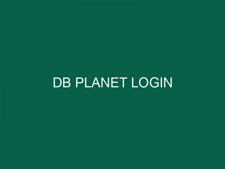 db planet login