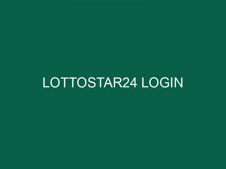 lottostar24 login