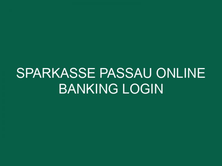 sparkasse passau online banking login