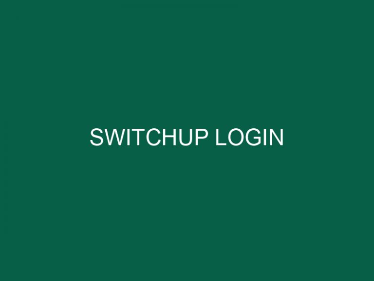 switchup login