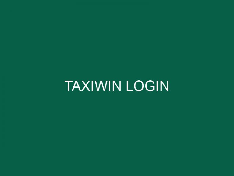 taxiwin login