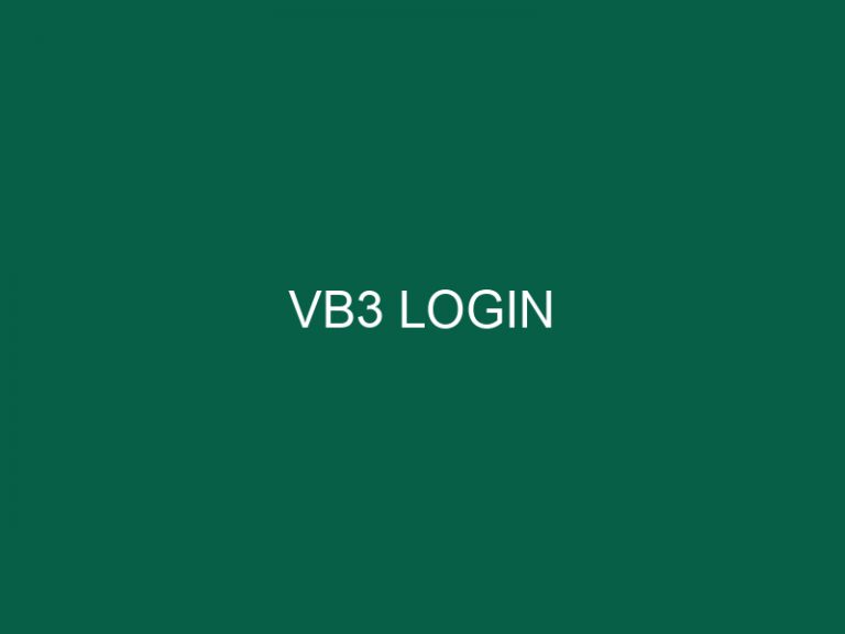 vb3 login