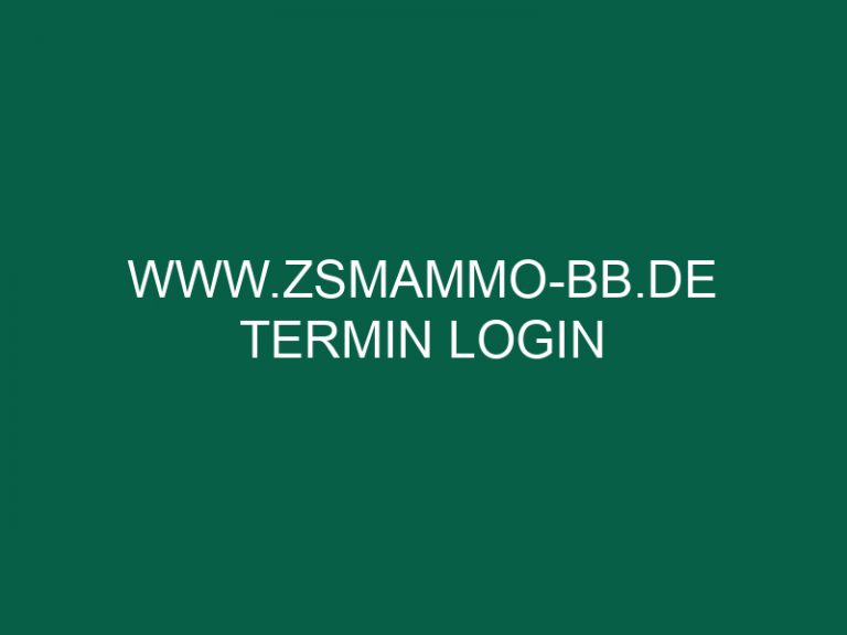 www.zsmammo-bb.de termin login