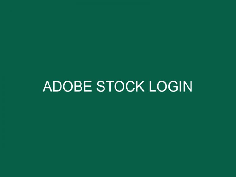 adobe stock login