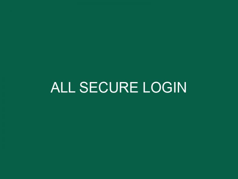 all secure login