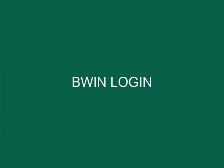 bwin login