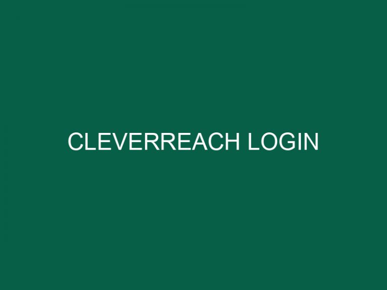 cleverreach login