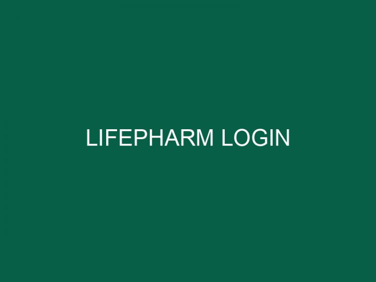 lifepharm login