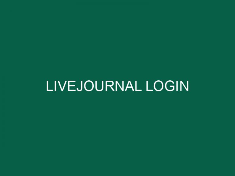 livejournal login