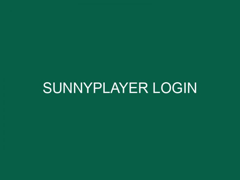 sunnyplayer login