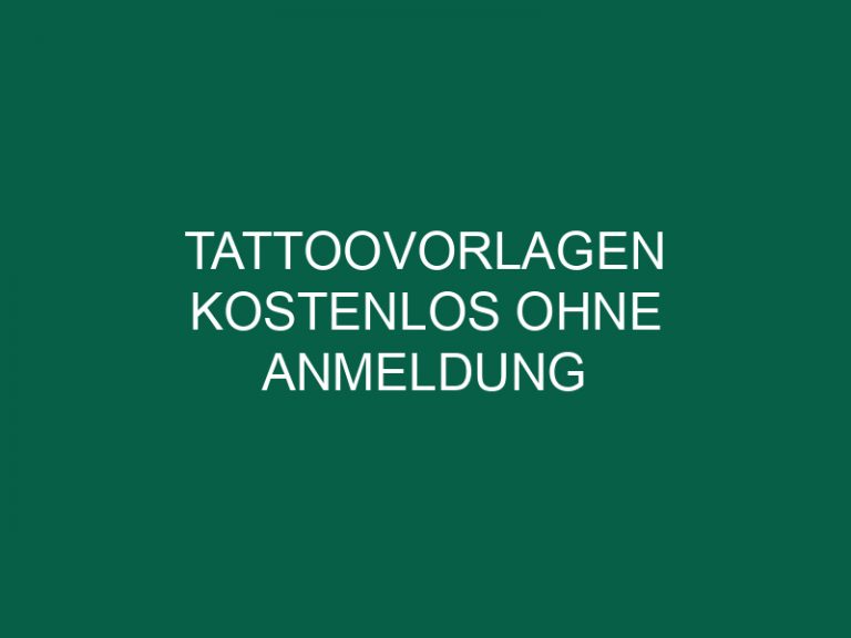Tattoovorlagen Kostenlos Ohne Anmeldung