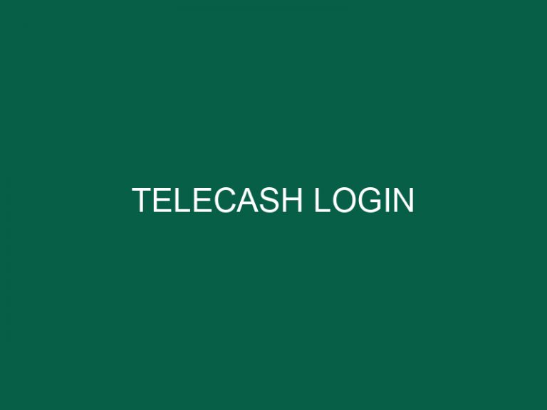 telecash login