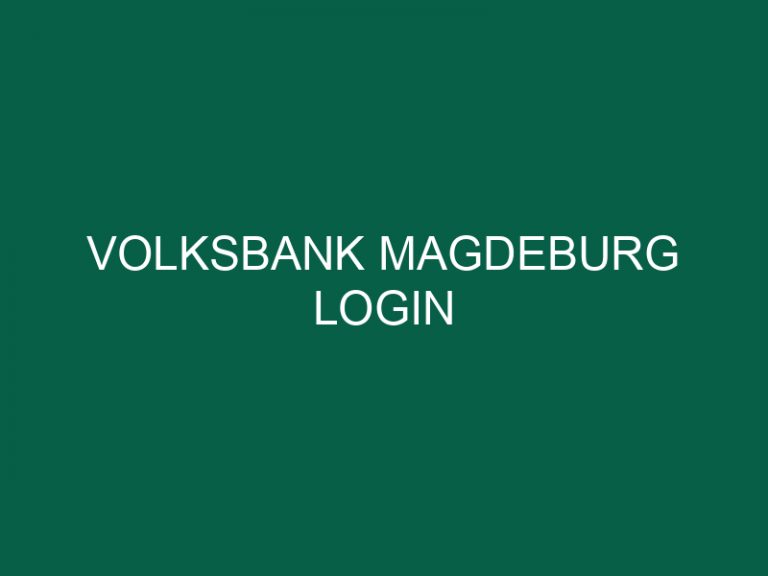 volksbank magdeburg login
