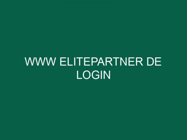 www elitepartner de login