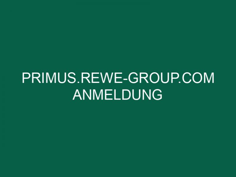 Primus.Rewe-Group.Com Anmeldung