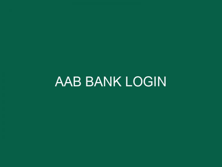 Aab Bank Login