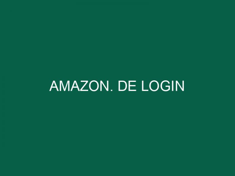 Amazon. De Login
