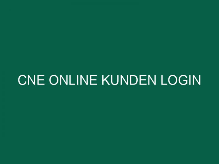 Cne Online Kunden Login