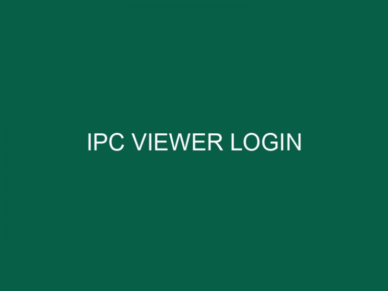 Ipc Viewer Login
