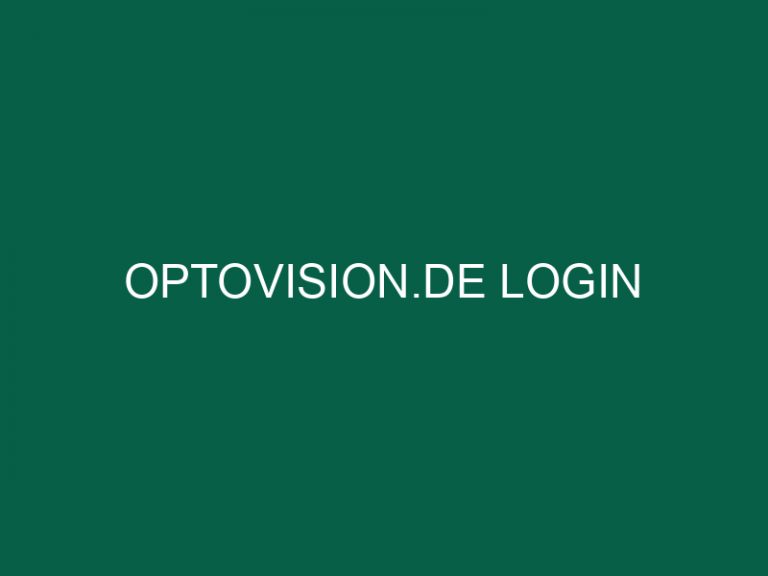 Optovision.De Login