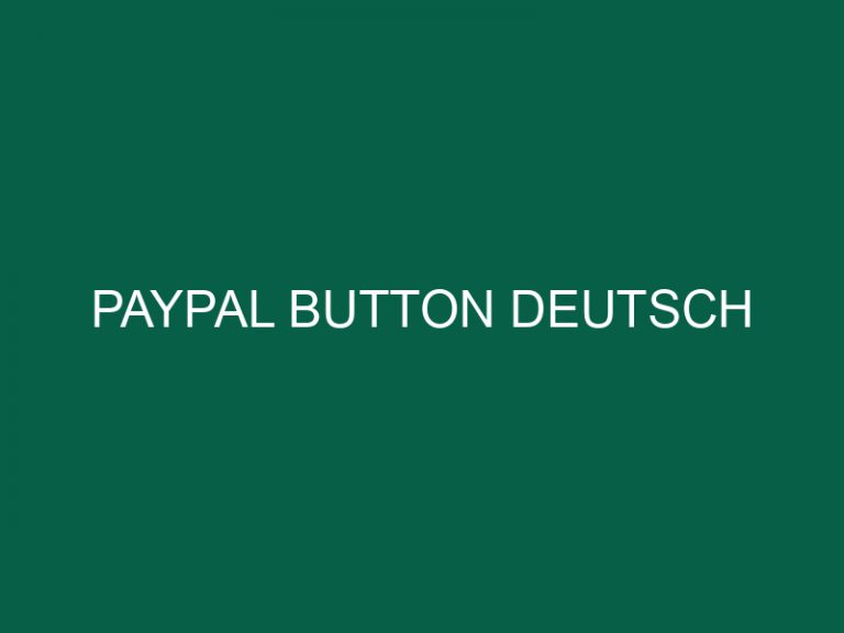 Paypal Button Deutsch