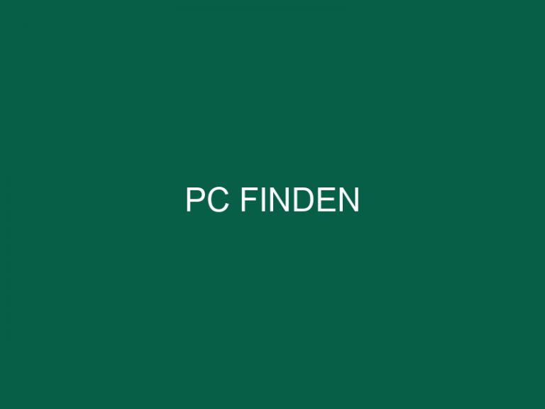 Pc Finden