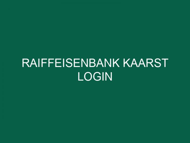 Raiffeisenbank Kaarst Login