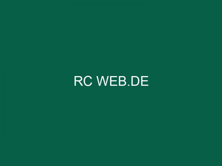 Rc Web.De