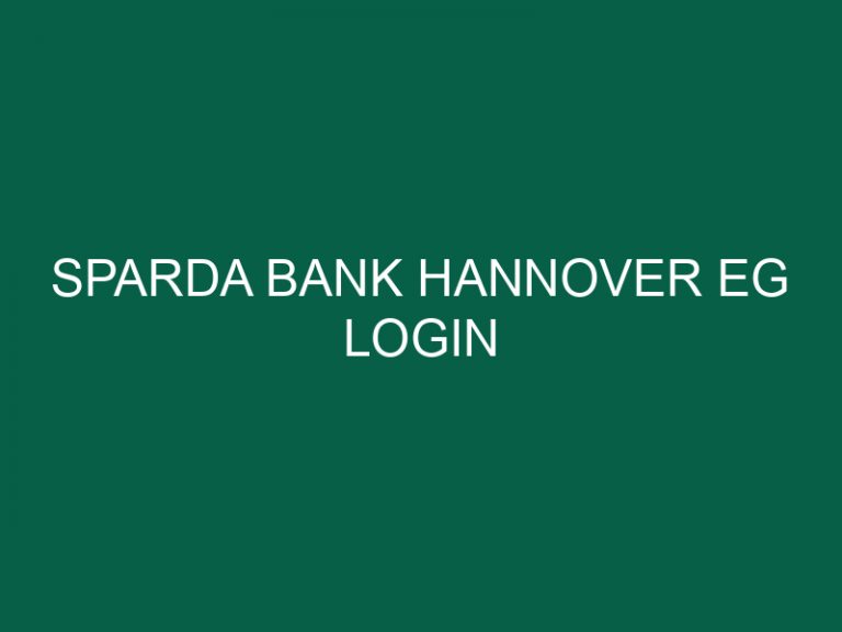 Sparda Bank Hannover Eg Login