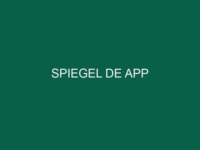 Spiegel De App