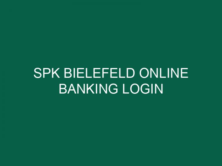 Spk Bielefeld Online Banking Login
