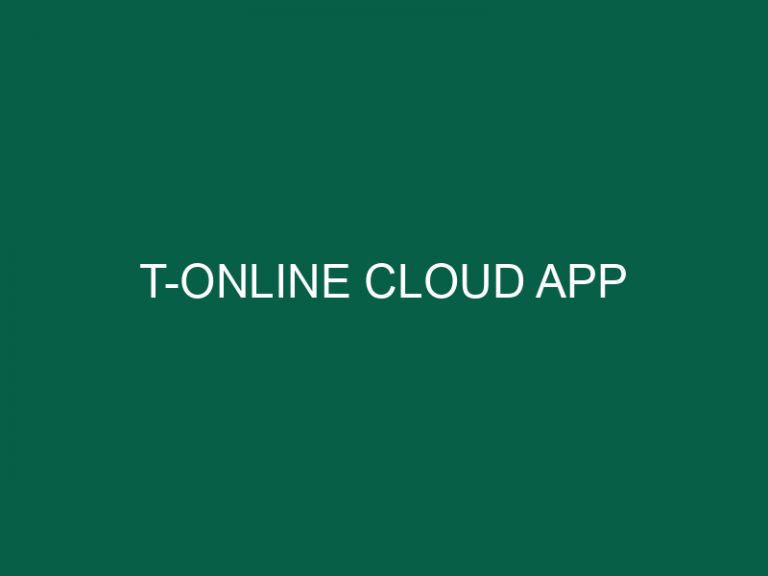 T-Online Cloud App