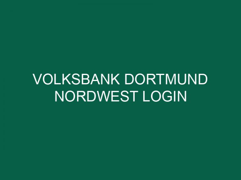 Volksbank Dortmund Nordwest Login