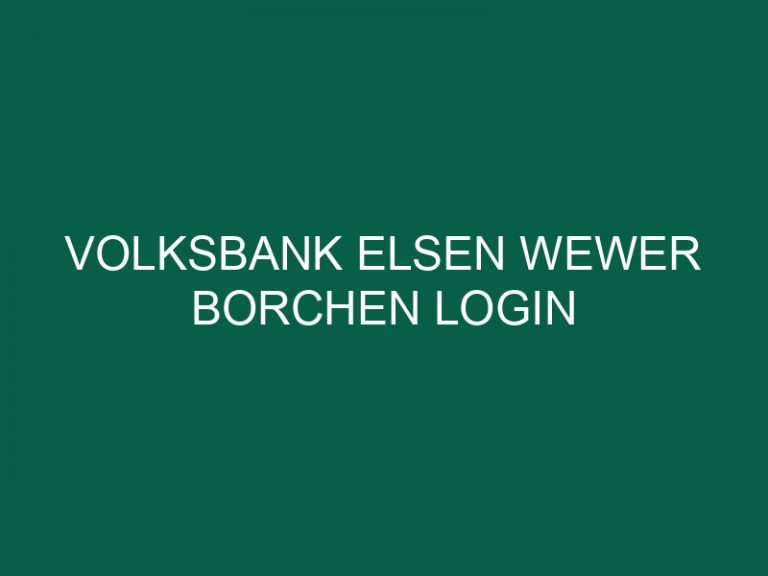 Volksbank Elsen Wewer Borchen Login