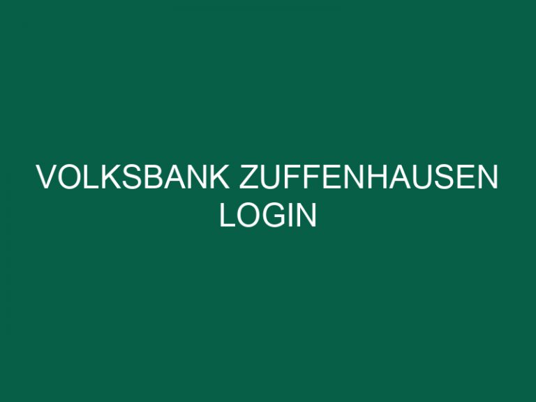 Volksbank Zuffenhausen Login