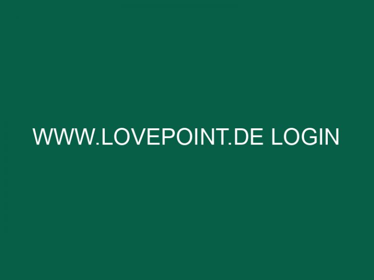 Www.Lovepoint.De Login