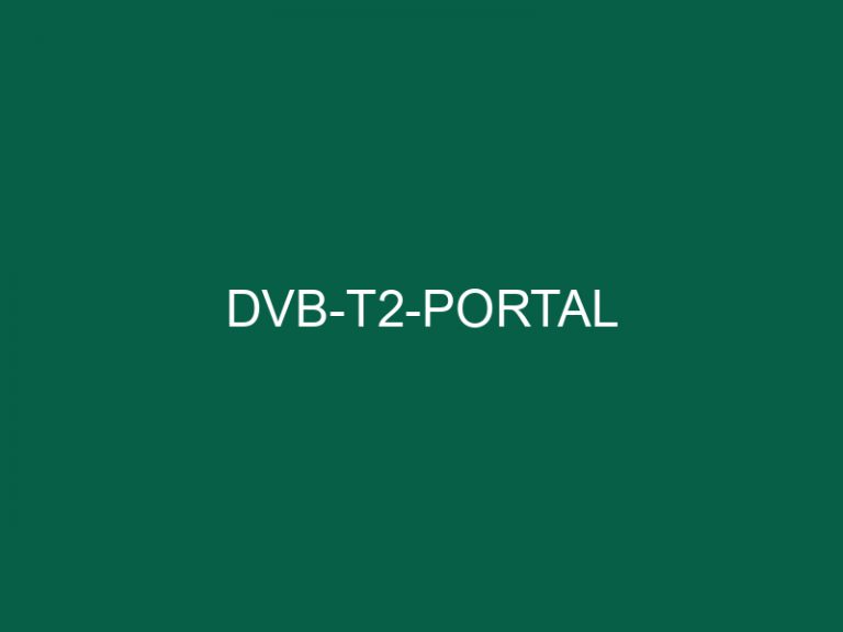 Dvb-T2-Portal