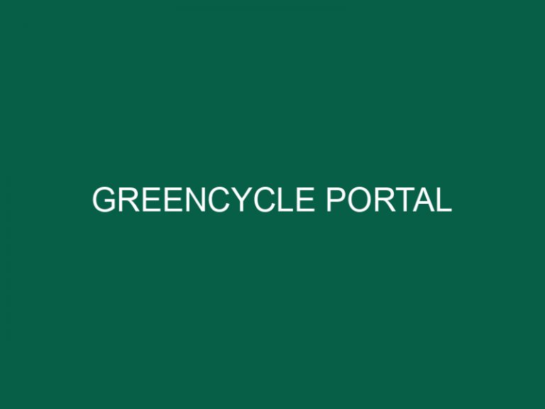 Greencycle Portal