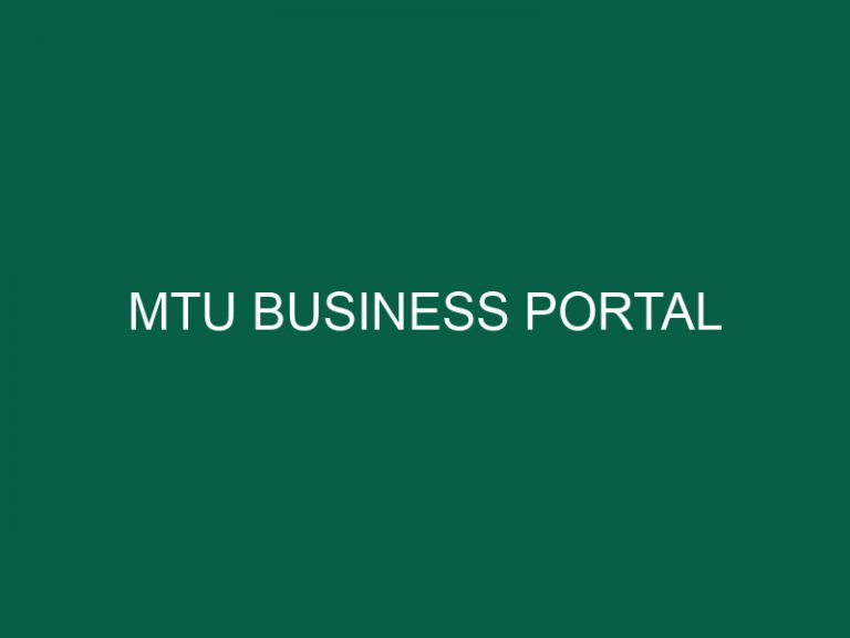 Mtu Business Portal