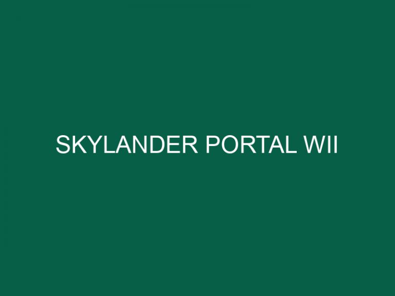 Skylander Portal Wii